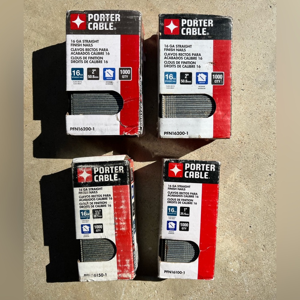 4000 Porter Cable 16 Gauge Straight Finish Nails